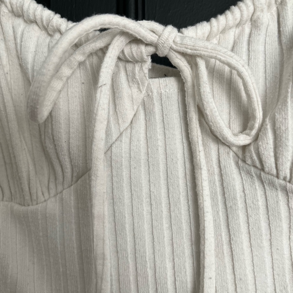 White Puff Sleeve Top - Picture 2 of 3